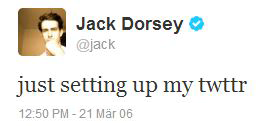 Jack Dorseys erster Tweet